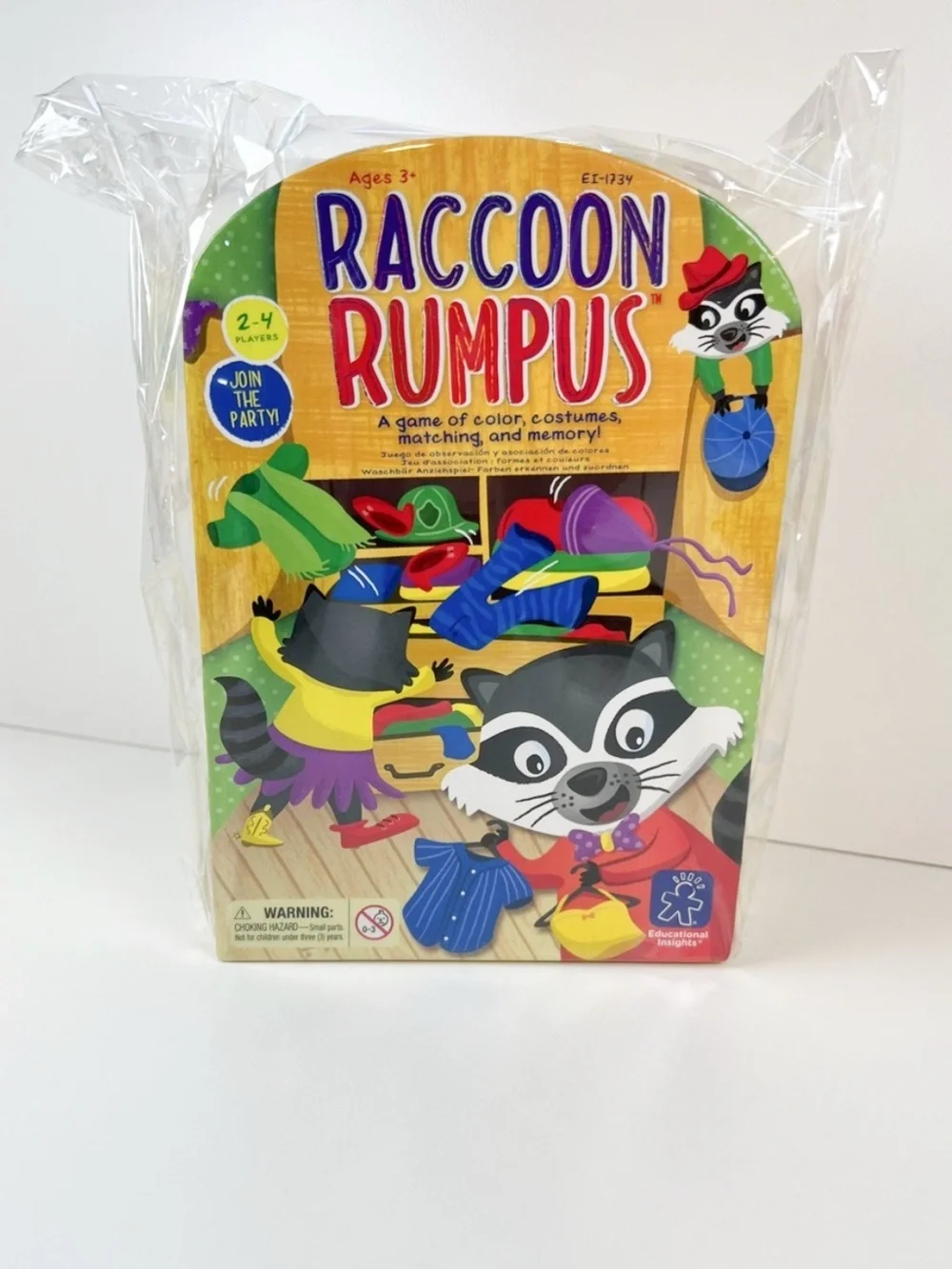 Raccoon Rumpus Memory & Matching Game | Educational Insights Preschool Game